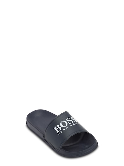 Hugo Boss - Logo rubber slide sandals 