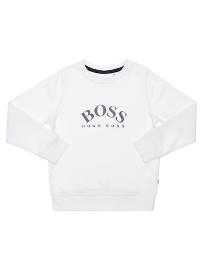 hugo boss sweatshirt white