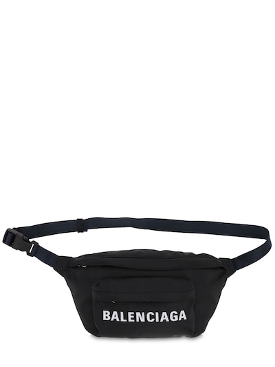Balenciaga - Logo embroidery nylon belt 