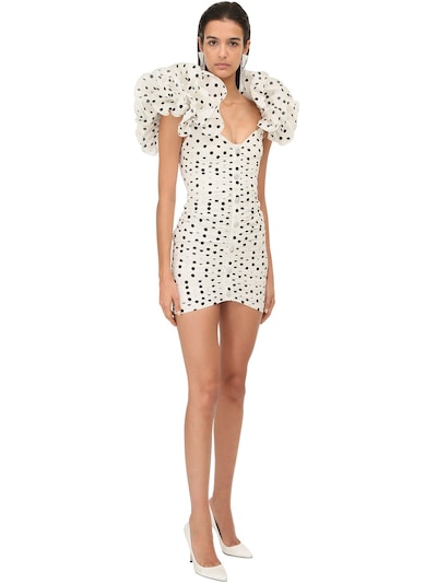 alessandra rich polka dot dress