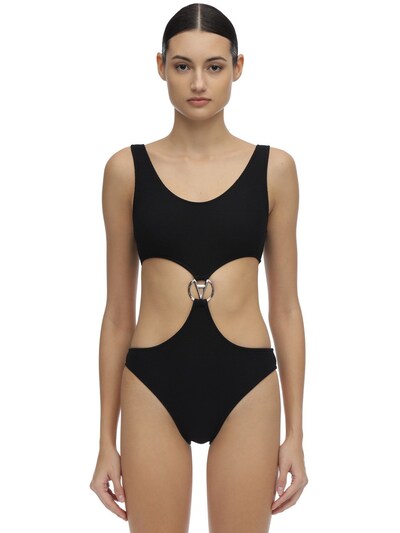 one piece swimsuit with side cutouts