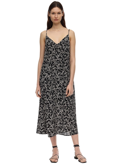 polyester midi dress