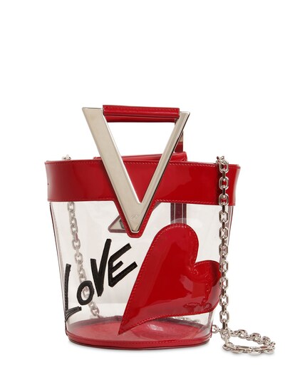 red transparent bag