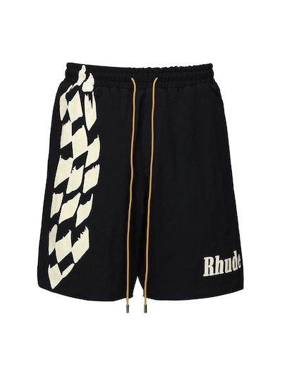 rhude nylon shorts