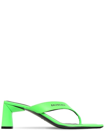 neon green balenciaga sandals