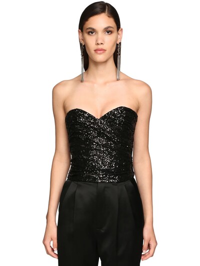 sequin bustier top