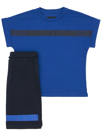 armani t shirt and shorts