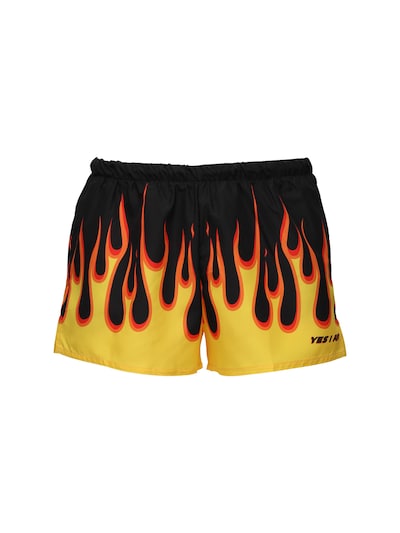 flame swim trunks
