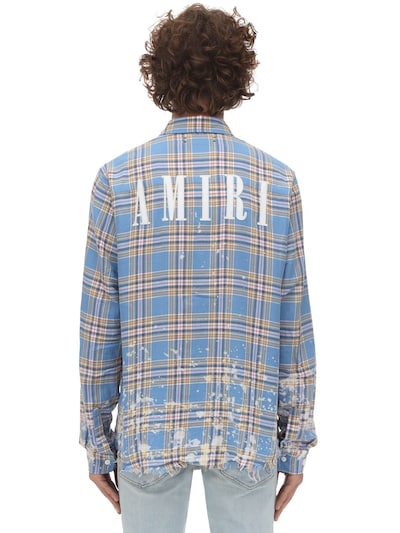 amiri check shirt