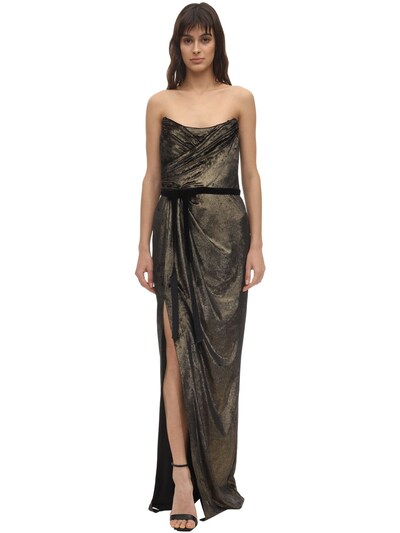 marchesa velvet gown