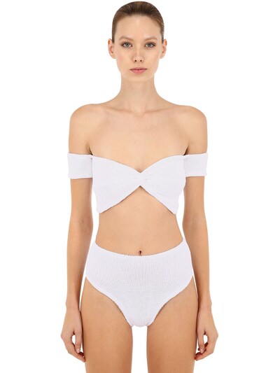 hunza g white bikini