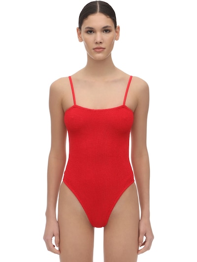 hunza g red swimsuit