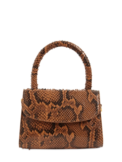 printed leather bag