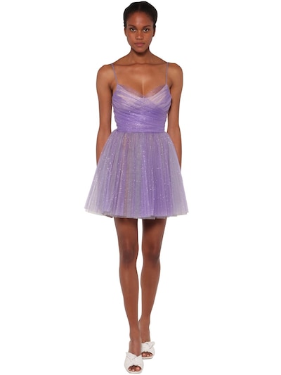 lilac glitter dress