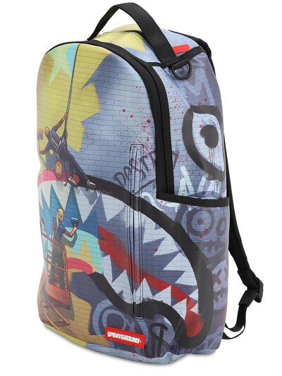 printed canvas backpack