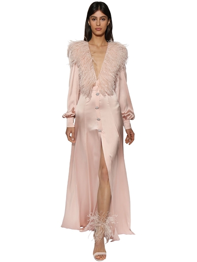 ralph and russo feather dress