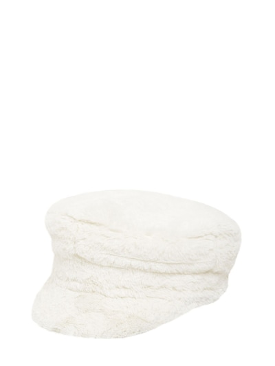 white baker boy hat