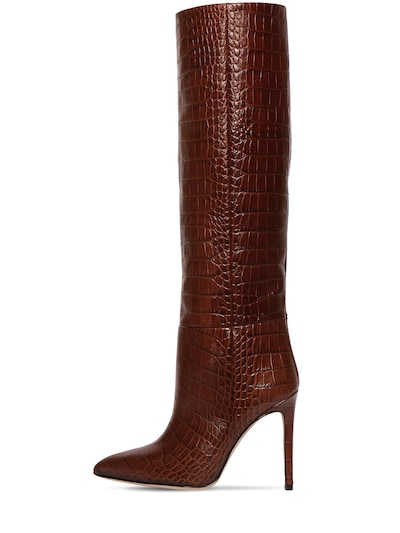 brown croc boots