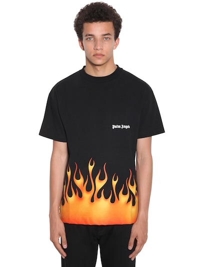 palm angels flame shirt