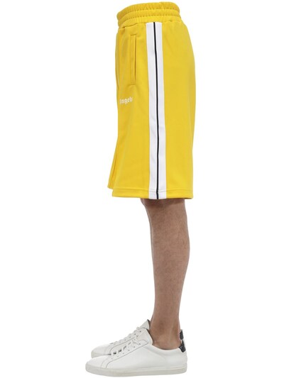 yellow track shorts