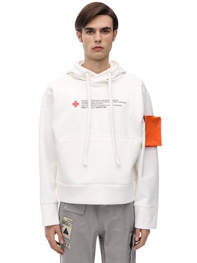 white cotton hoodie