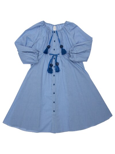 blue cotton dress