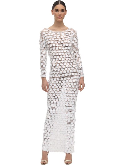 Luisaviaroma Donna Abbigliamento Vestiti Vestiti paillettes Vestito A Uncinetto Con Paillettes 