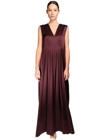 silk satin maxi dress