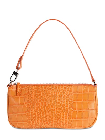 orange leather bag