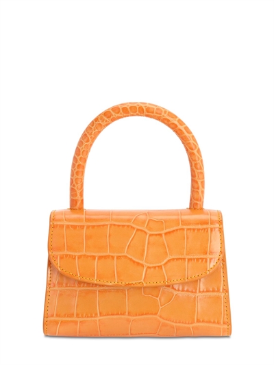 orange leather bag