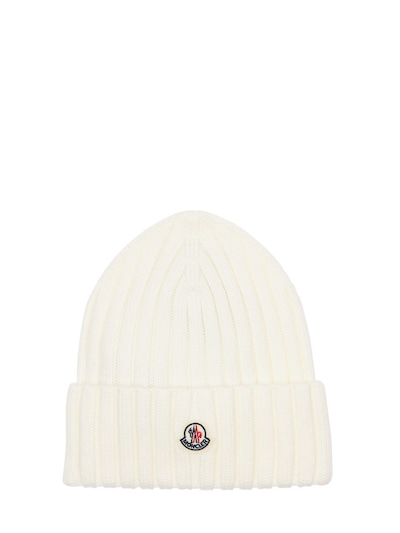 white moncler hat