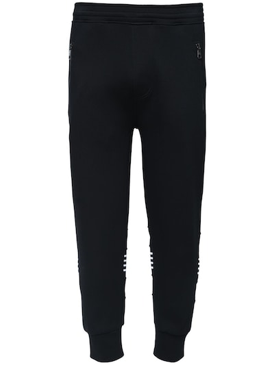 track pants black white