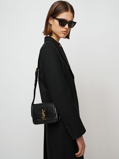 Saint Laurent: KLEINE SCHULTERTASCHE AUS LEDER „SOLFERINO“ - women_1 | Luisa Via Roma