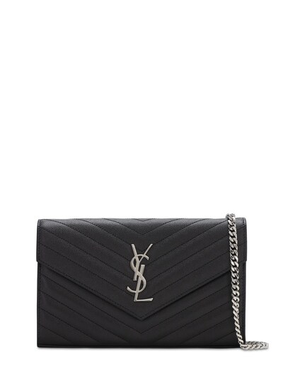 Monogram Embossed Leather Chain Wallet Luisaviaroma Women Accessories Bags Wallets 
