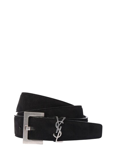 saint laurent logo belt