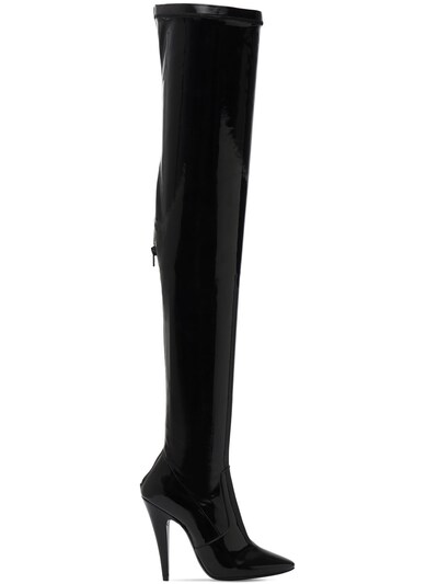 saint laurent aylah over the knee boots
