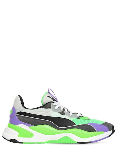 sneakers with neon green