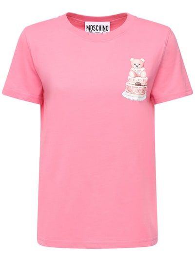 moschino pink tshirt