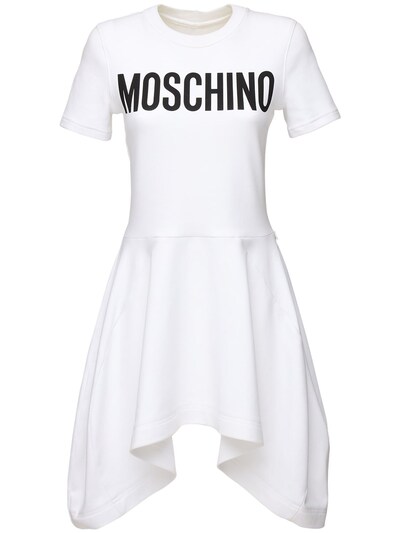 Moschino - Logo print jersey dress 