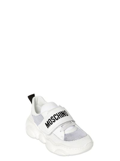 Moschino - Mesh \u0026 leather sneakers 