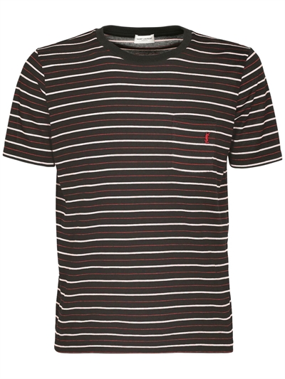 saint laurent striped t shirt