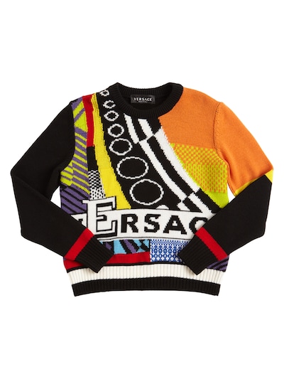 versace multicolor sweater