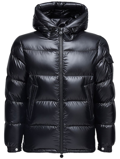 Moncler - Ecrins nylon laque down jacket - Black | Luisaviaroma