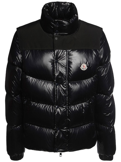 Moncler - Leschaux nylon laque down jacket - Black | Luisaviaroma