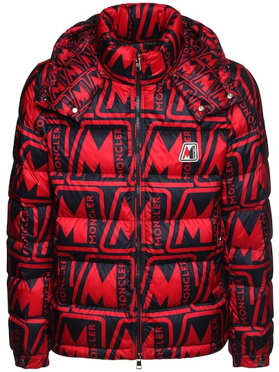 moncler red black jacket