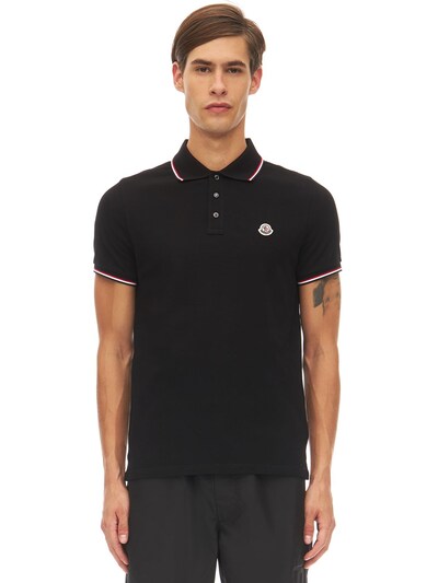 moncler logo polo shirt