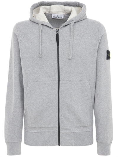 stone island zip up hoodie