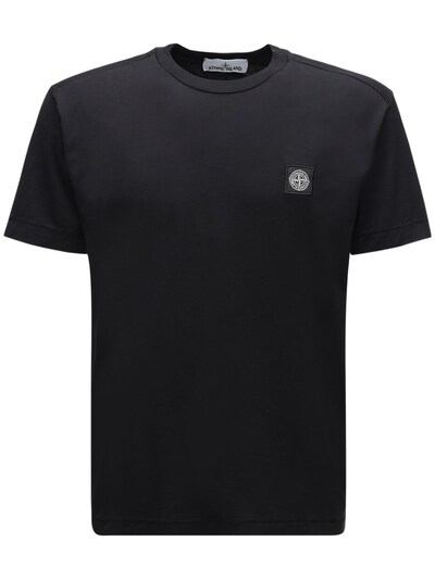 stone island logo t shirt
