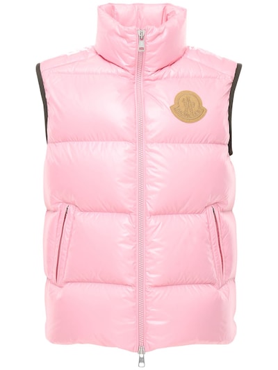 moncler vest pink