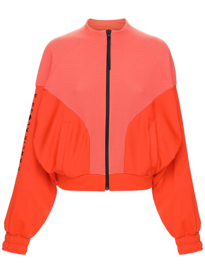 orange adidas zip up